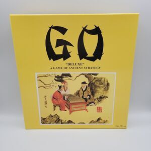 GO Oriental Strategy Game Deluxe B&W Stones Wood Board 1982 Hansen New Open Box